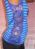 Emilio Pucci striped blue top