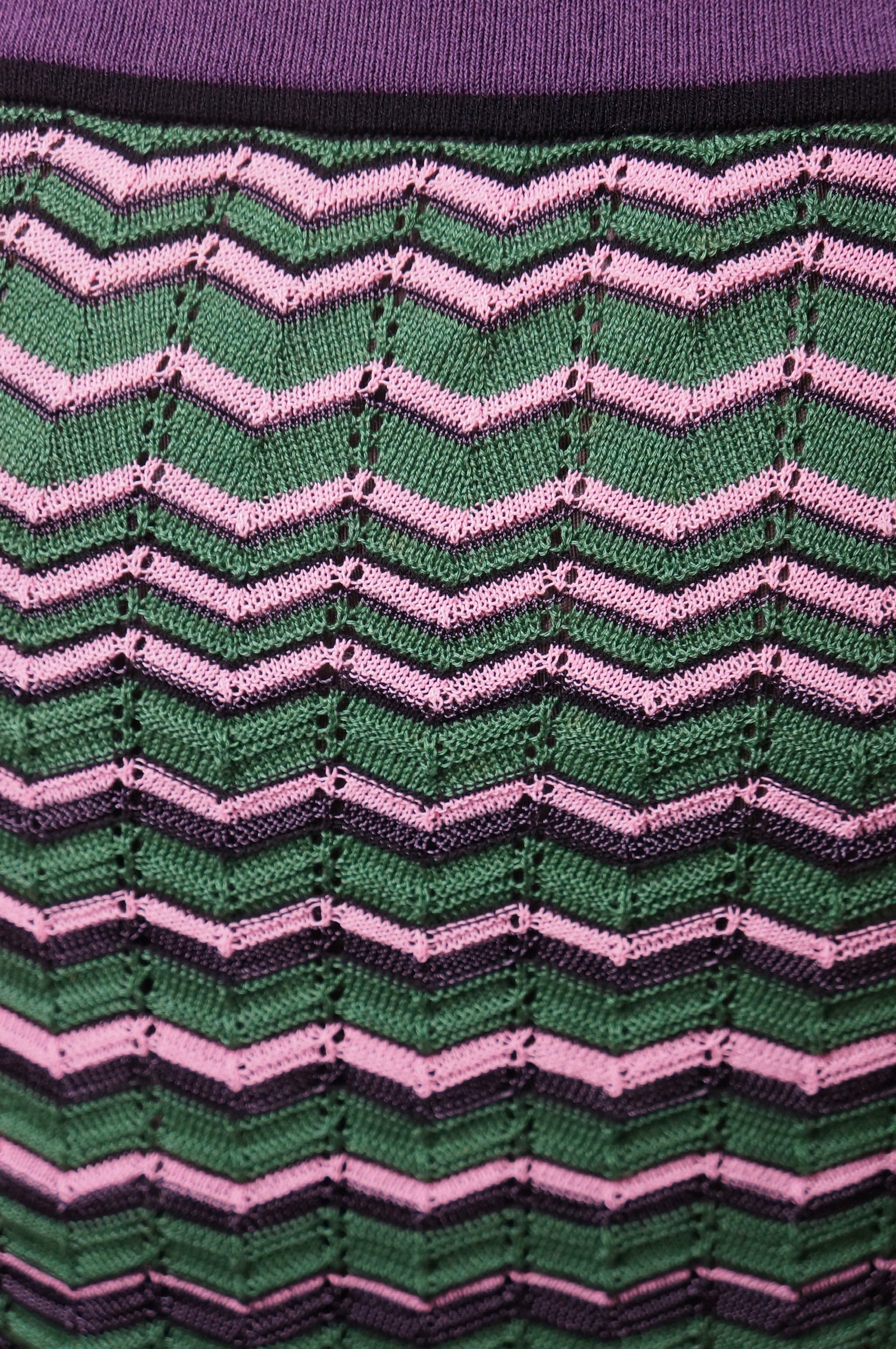 M Missoni chevron knit skirt