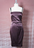 D&G mauve satin midi dress