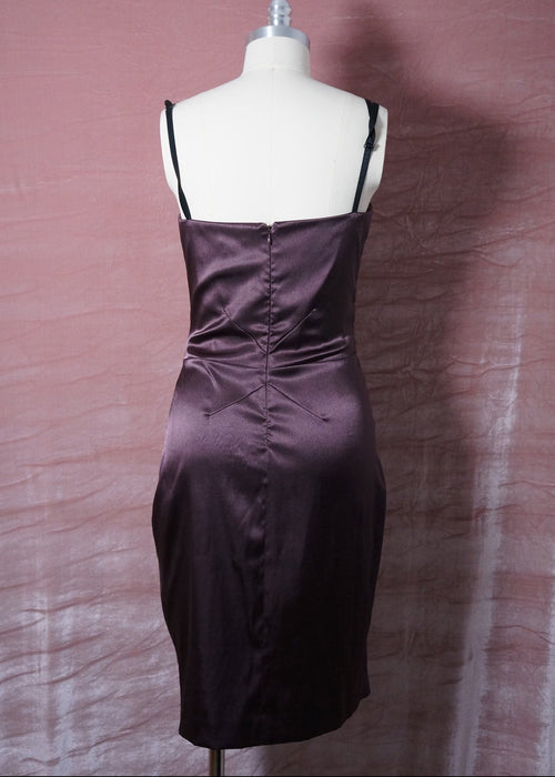 D&G mauve satin midi dress