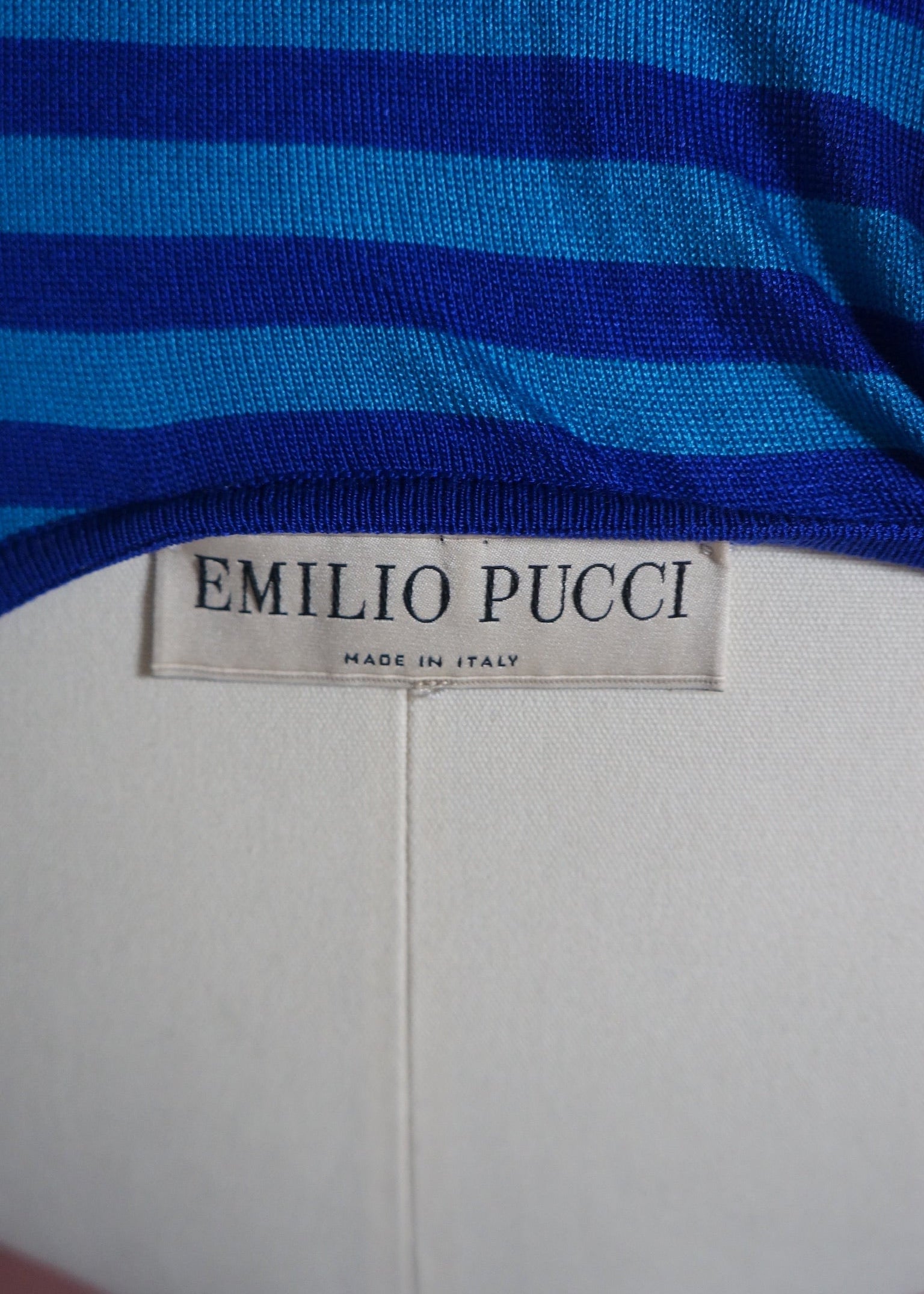 Emilio Pucci striped blue top